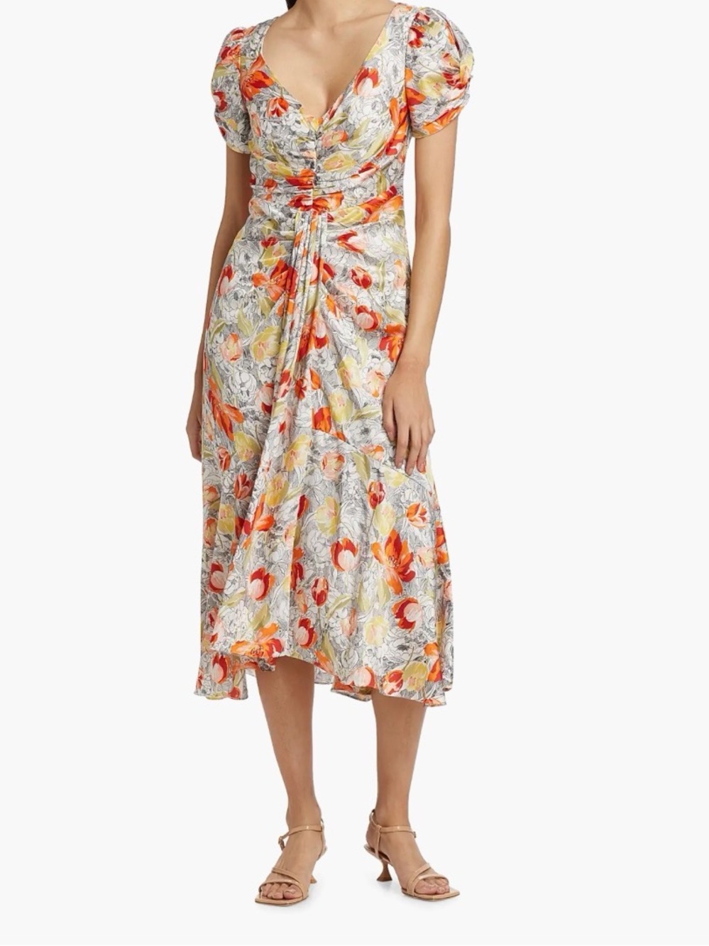 Cinq à Sept Floral Midi Dress